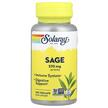 Solaray, Organically Grown Sage 285 mg, Шавлія 285 мг, 100 капсул