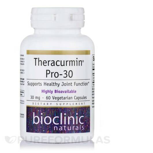 Основне фото товара Theracurmin Pro-30, Підтримка суглобів, 60 капсул