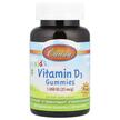 Фото товару Carlson, Kid's Vitamin D3 Gummies, Вітамін D3 1000 МО, 60 цу