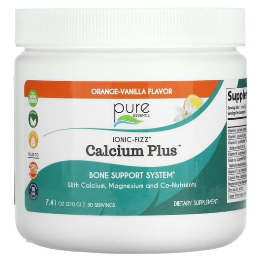Основне фото товара Ionic Fizz Calcium Plus Orange-Vanilla, Кальцій, 210 г