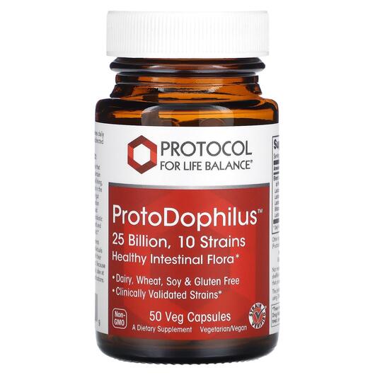 Основне фото товара ProtoDophilus 25 Billion 10 Strains, Пробіотики, 50 капсул