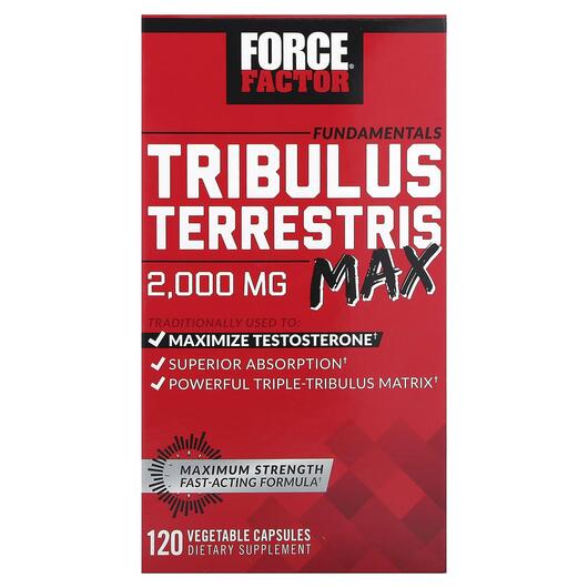 Основне фото товара Fundamentals Tribulus Terrestris Max 500 mg, Трибулус, 120 капсул