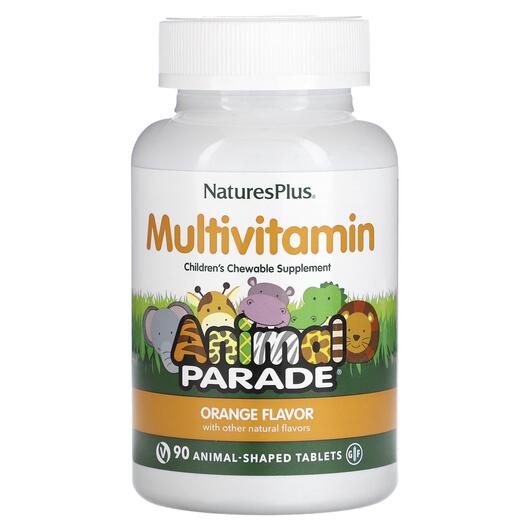 Основне фото товара Animal Parade Children's Chewable, Вітаміни для дітей, 90 та