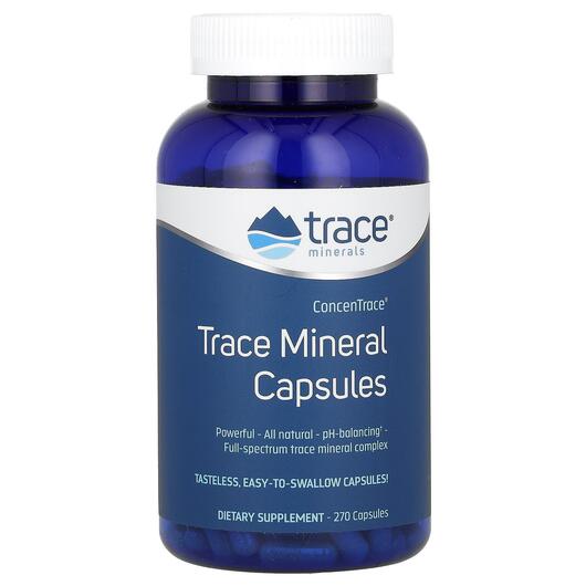 Основне фото товара ConcenTrace Trace Mineral Capsules, Мінеральні добавки, 270 капсу