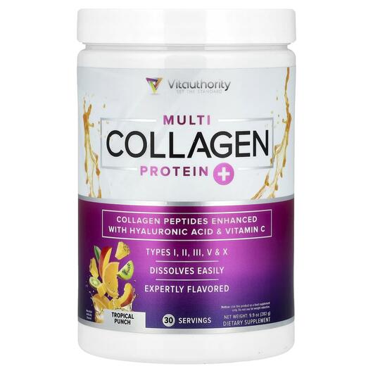 Основне фото товара Multi Collagen Protein Tropical Punch, Колаген, 282 г