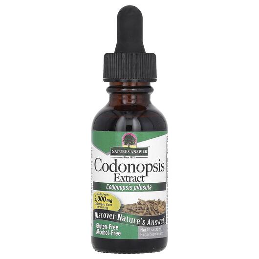 Основне фото товара Nature's Answer, Codonopsis Extract 2000 mg, Кодонопсис, 30 