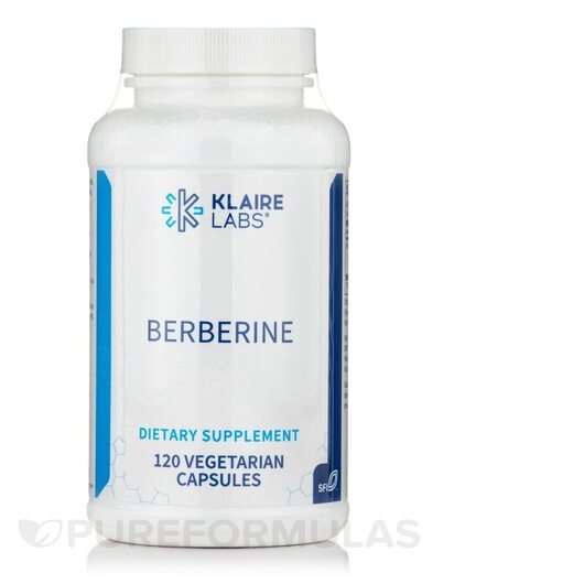 Основне фото товара Klaire Labs, Berberine, Берберин, 120 капсул