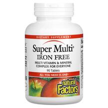 Super Multi Iron Free Мультивитамины Natural Factors Super Multi Iron Free Мультивитамины Natural Factors