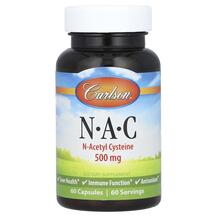 N-ацетилцистеїн NAC 500 mg Carlson 60 капсул