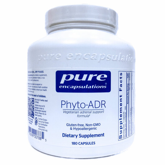 Основне фото товара Pure Encapsulations, Phyto-ADR, Підтримка наднирників, 180 капсул