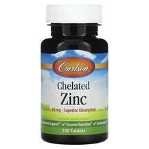 Chelated Zinc 30 mg Цинк Хелатный Carlson