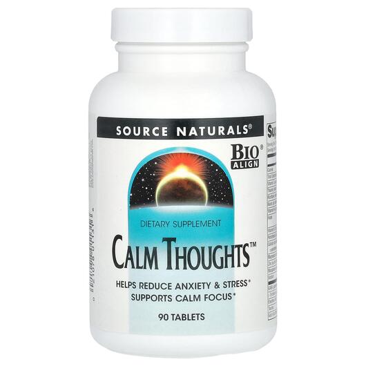 Основне фото товара Source Naturals, Calm Thoughts 90, Спокійні думки, 90 таблеток