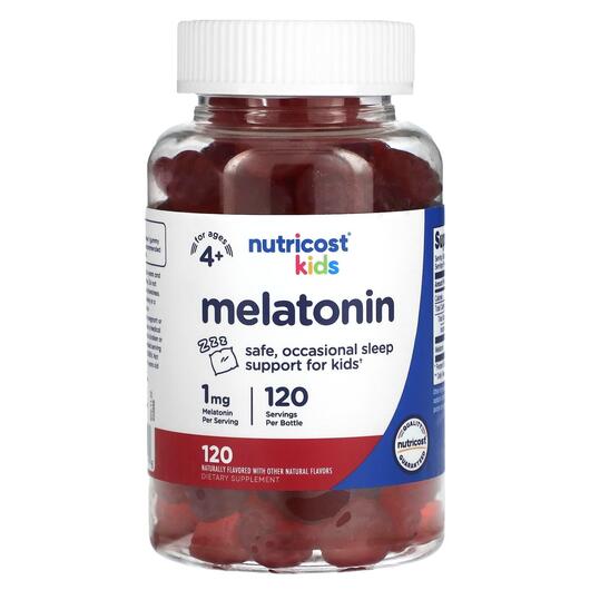 Основное фото товара Nutricost, Мелатонин, Kids Melatonin Ages 4+ 1 mg, 120 таблеток