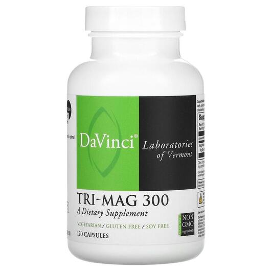 Основне фото товара DaVinci Laboratories, Tri-Mag 300, Магній, 120 капсул