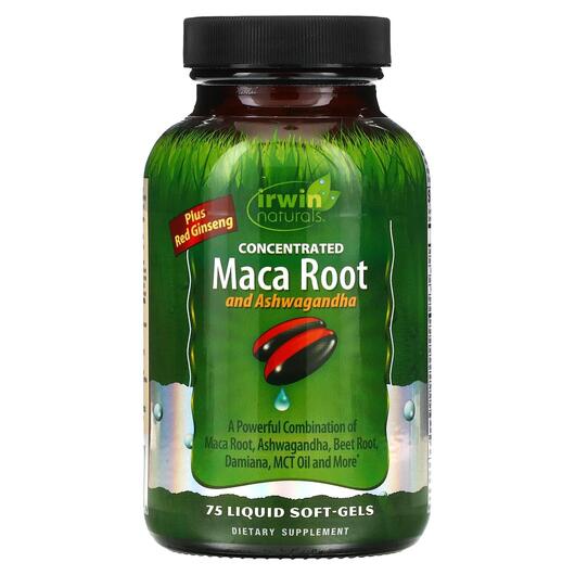 Основне фото товара Concentrated Maca Root & Ashwagandha, Мака, 75 капсул