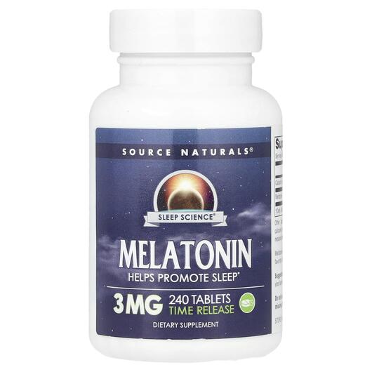 Основне фото товара Melatonin Timed Release, Мелатонін Timed Release 3 мг, 240 таблет