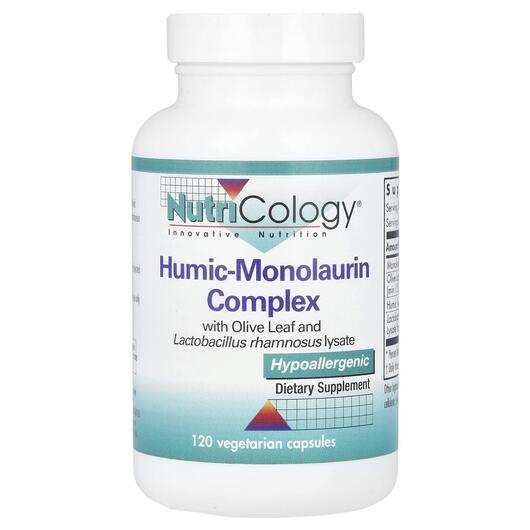 Основне фото товара Nutricology, Humic-Monolaurin Complex, Монолаурин, 120 капсул