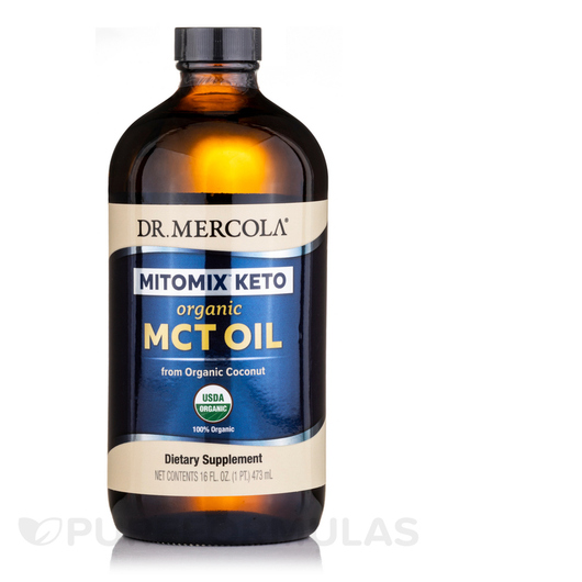 Основне фото товара Dr. Mercola, Mitomix Keto Organic MCT Oil, MCT Олія, 473 мл