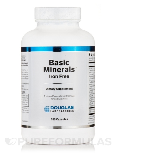 Основне фото товара Basic Minerals™ IronFree, Мінерали, 180 капсул