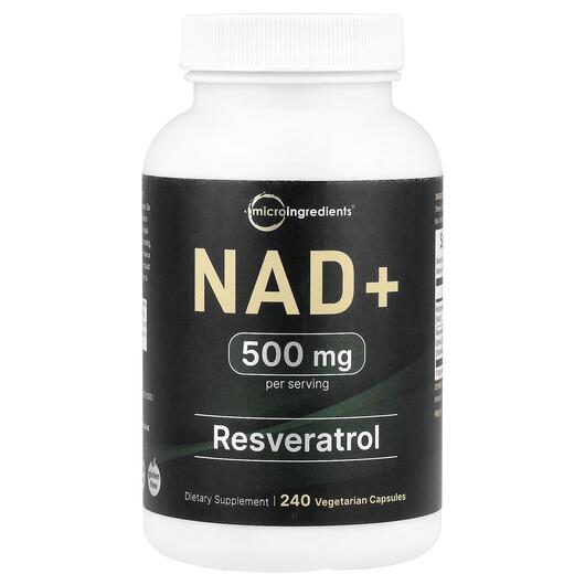 Основне фото товара Micro Ingredients, NAD+, Нікотинамід НАД+, 240 капсул