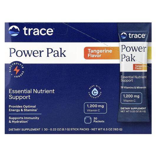 Основне фото товара Trace, Electrolyte PowerPak, Електроліти в стіках, 30 шт