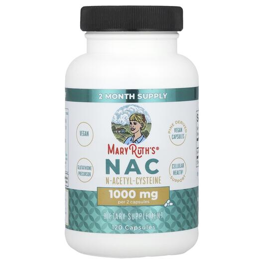 Основне фото товара MaryRuth's, NAC 1000 mg, N-ацетилцистеїн, 120 капсул