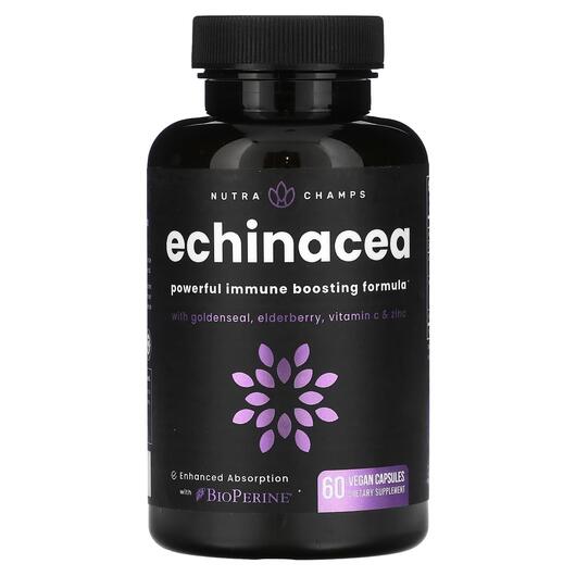 Основне фото товара NutraChamps, Echinacea, Ехінацея, 60 капсул