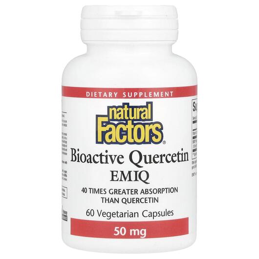 Основне фото товара Biaoctive Quercetin EMIQ, Кверцетин 50 мг, 60 капсул