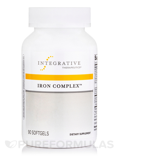 Основне фото товара Integrative Therapeutics, Iron Complex, Залізо, 90 капсул