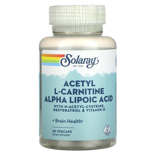 Основне фото товара Acetyl L-Carnitine Alpha Lipoic Acid, Альфа-ліпоєва, 60 капсул
