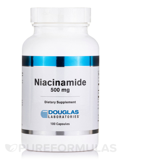 Основне фото товара Douglas Laboratories, Niacinamide 500 mg, Ніацинамід, 100 капсул