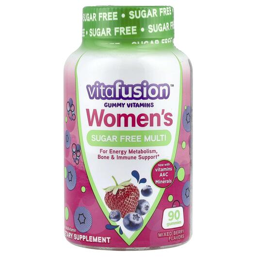 Основне фото товара Women's Multi Gummy Vitamins Sugar, Вітаміни для жінок, 90 т