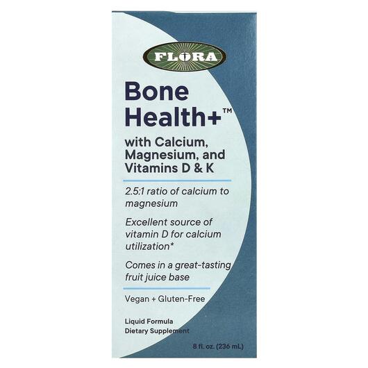 Основне фото товара Flora, Bone Health+ with Calcium, Магній Кальцій, 236 мл