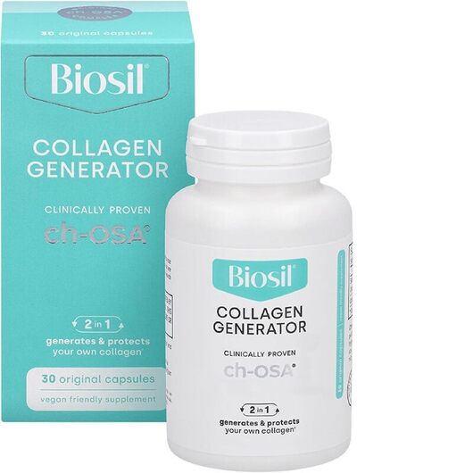 Основне фото товара Natural Factors, BioSil, Бустер Колагену, 30 капсул