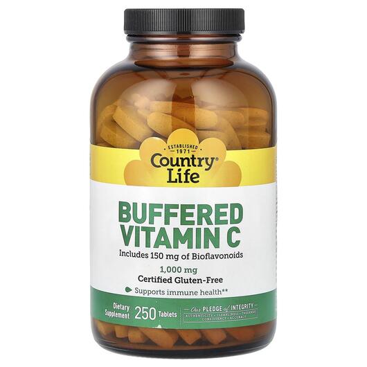 Основне фото товара Buffered Vitamin C 1000 mg 250, Вітамін C, 250 таблеток