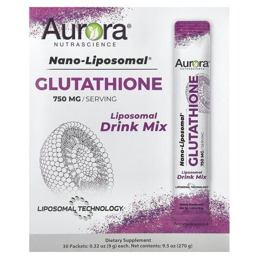 Основне фото товара Nano-Liposomal Glutathione Liposomal Drink Mix, L-Глутатіон, 30 ш