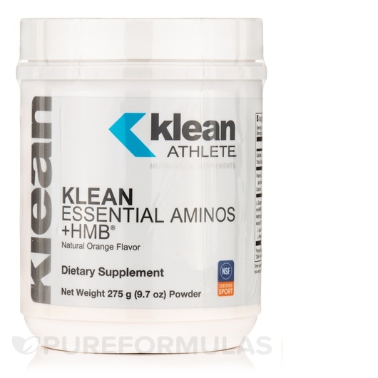 Основне фото товара Klean Essential Aminos +HMB Natural Orange Flavor, Амінокислоти, 