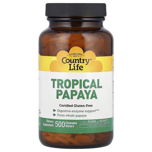 Основне фото товара Natural Tropical Papaya, Ферменти Папайї, 500 Wafers