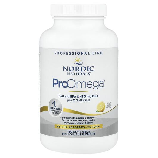 Основне фото товара Nordic Naturals, ProOmega-D 1000, Омега 3, 180 капсул