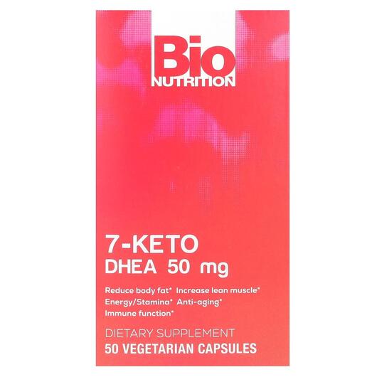 Основне фото товара 7-Keto DHEA 50 mg, Дегідроепіандростерон, 50 капсул