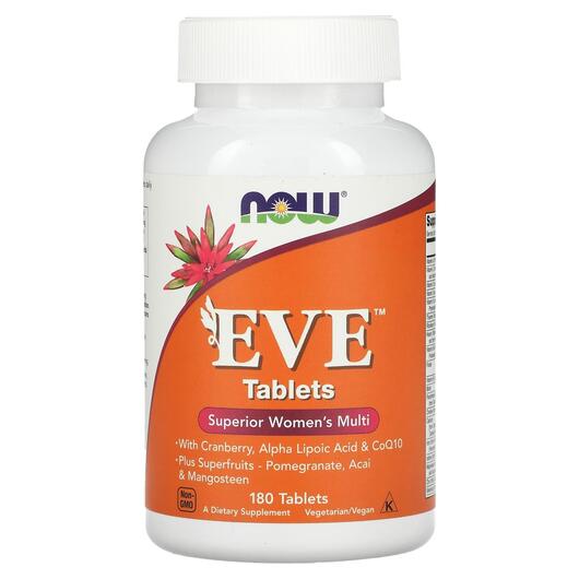 Основне фото товара NOW, EVE Tablets Women's Multi, Вітаміни для жінок, 180 табл