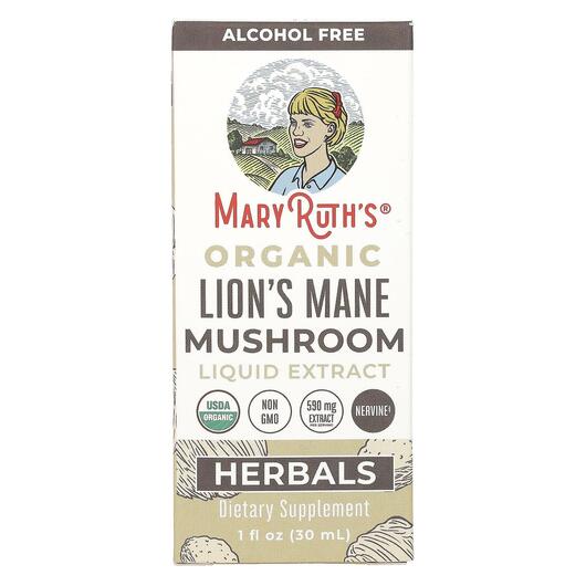 Основне фото товара Organic Lion's Mane Mushroom Liquid Extract, Гриби Левова Гр