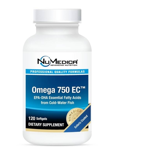Основне фото товара NuMedica, Omega 750 EC, Омега 3, 120 капсул
