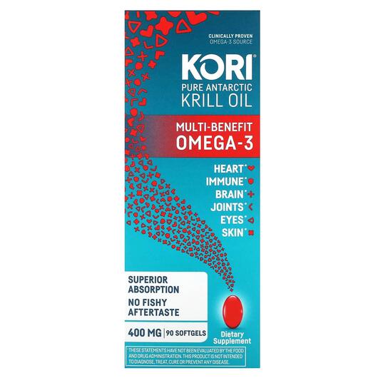 Основне фото товара Pure Antarctic Krill Oil Multi-Benefit, Олія Антарктичного Кріля,