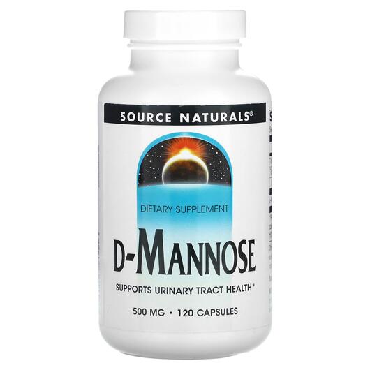 Основне фото товара D-Mannose 500 mg 120, D-Манноза 500 мг, 120 капсул