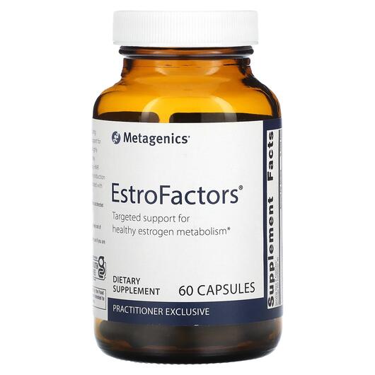 Основне фото товара Metagenics, EstroFactors, Підтримка естрогену, 60 капсул