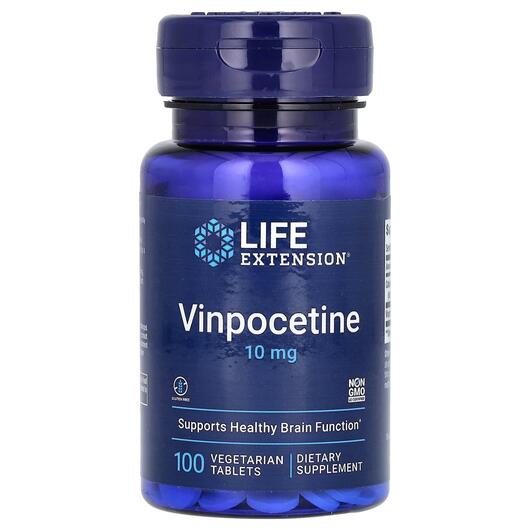 Основне фото товара Life Extension, Vinpocetine 10 mg, Вінпоцетин 10 мг, 100 капсул