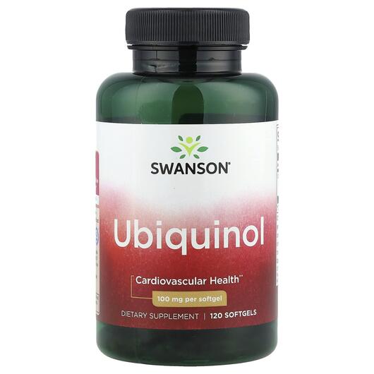 Основне фото товара Swanson, Ubiquinol 100 mg, Убіхінол, 120 капсул
