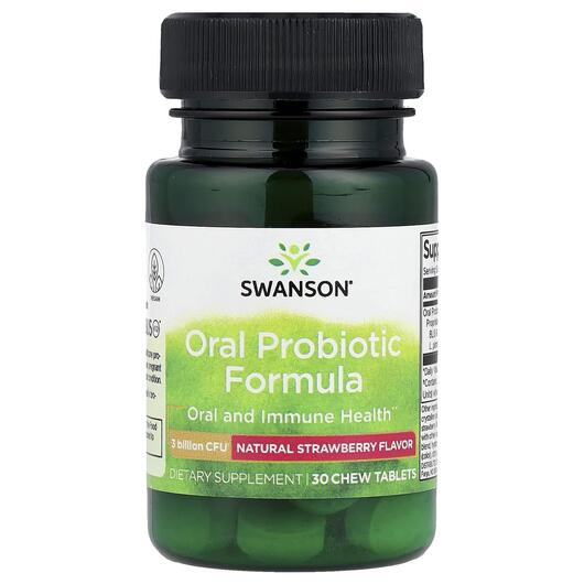Основне фото товара Oral Probiotic Formula - Natural Strawberry, Пробіотики, 30 табле