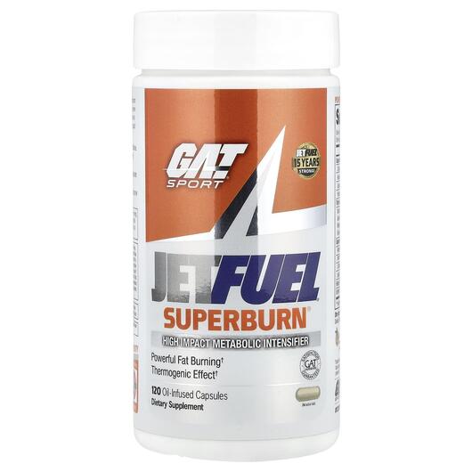 Основне фото товара GAT, JetFUEL Superburn, Жироспалювачі, 120 капсул